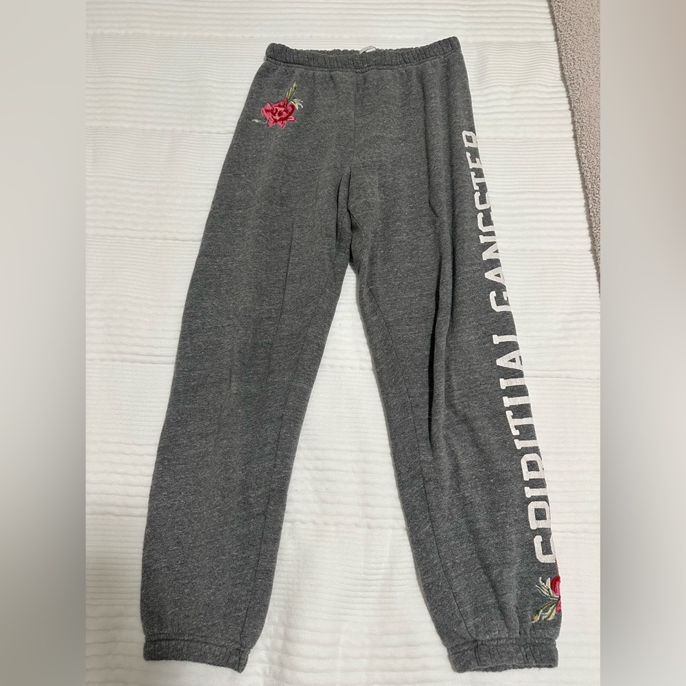 Grey Spiritual Gangster Sweatpants